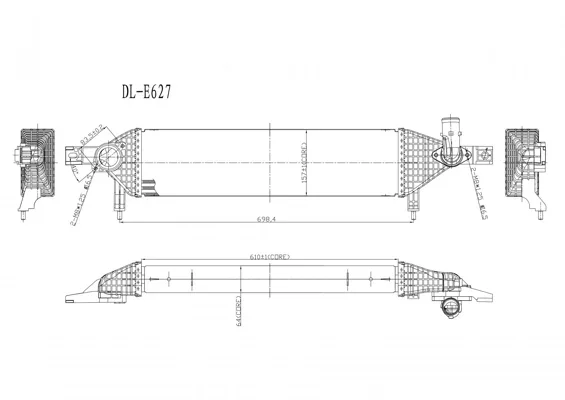 Chladič turba HART 641339 Chladič turba HART 641339