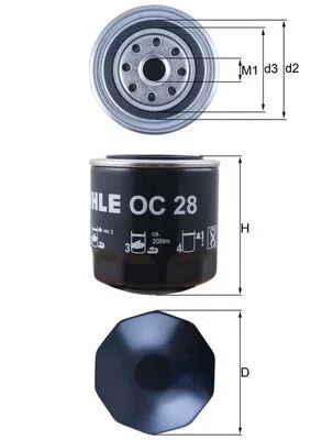 Olejový filtr KNECHT OC28