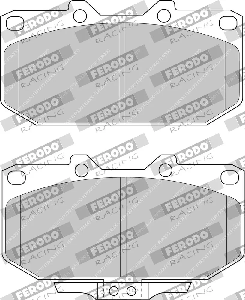 Sada brzdových destiček, kotoučová brzda FERODO RACING FDS986