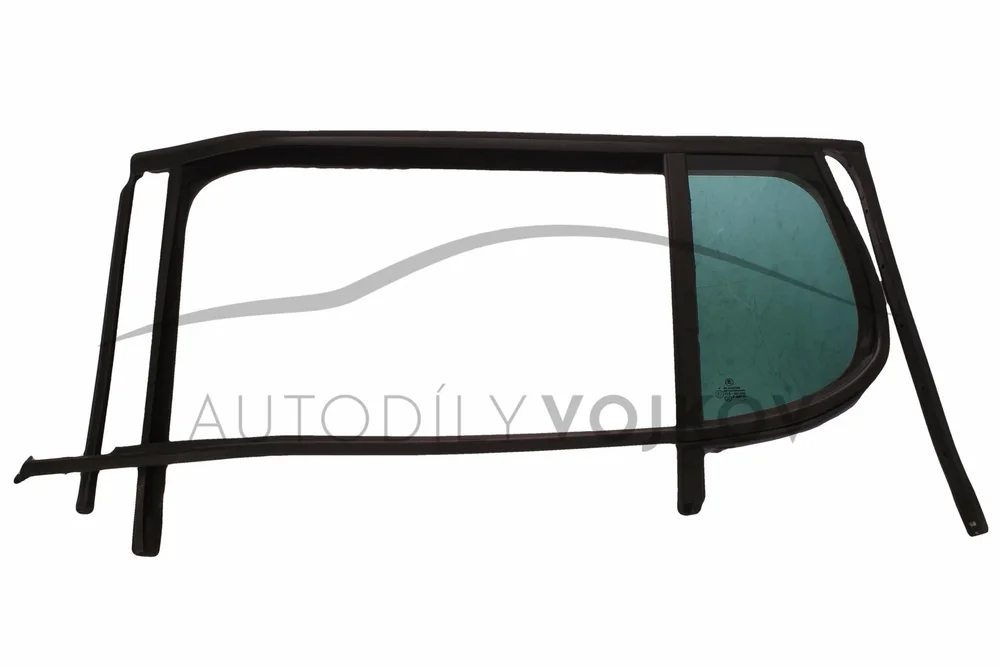 Sklo boční levé zadní s těsněním tmavě zelené hatchback v:71415