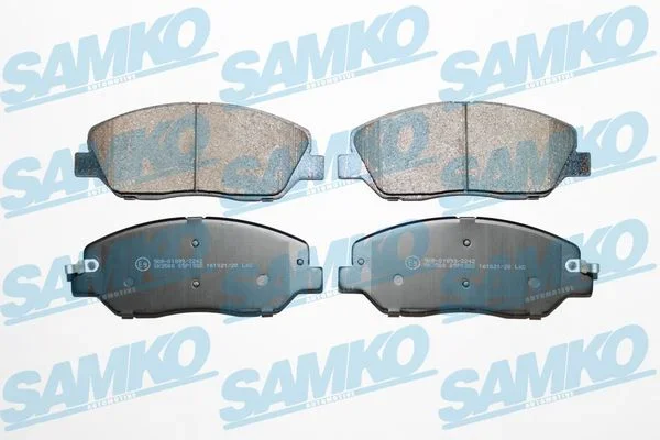 Sada brzdových destiček, kotoučová brzda SAMKO 5SP1382