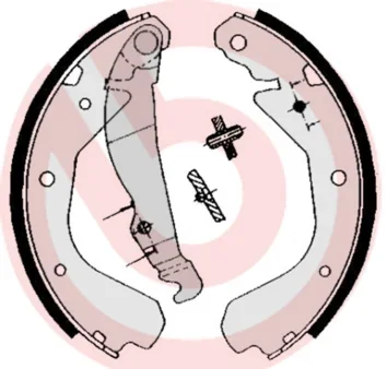Sada brzdových čelistí BREMBO S59509
