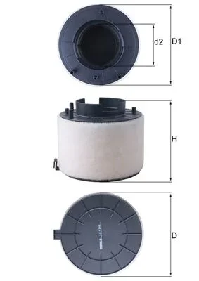 Vzduchový filtr KNECHT LX4249 – OE 8K0133843L