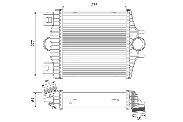 Chladič turba VALEO 818384 – OE LR036432