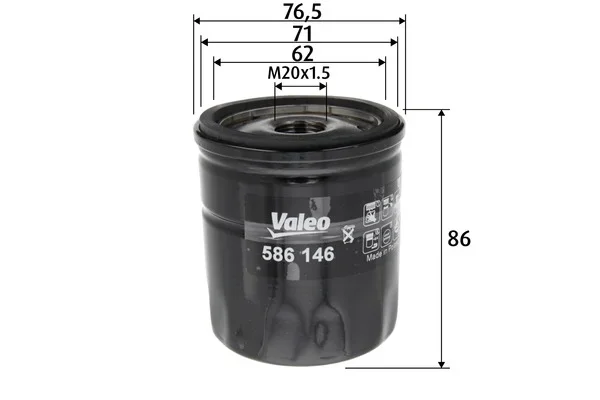 Olejový filtr VALEO 586146
