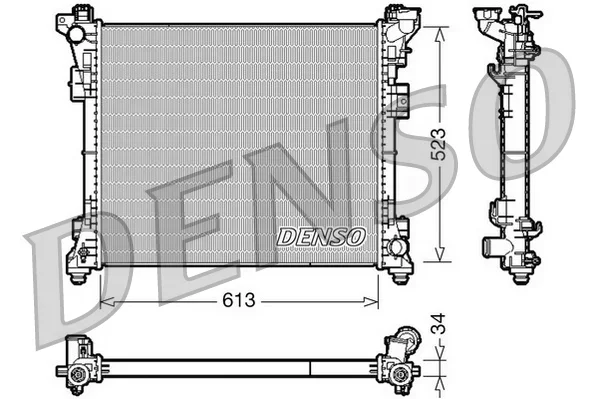 Chladič, chlazení motoru DENSO DRM06006