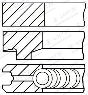 Sada pistnich krouzku GOETZE ENGINE 08-146100-00 – OE 71730218