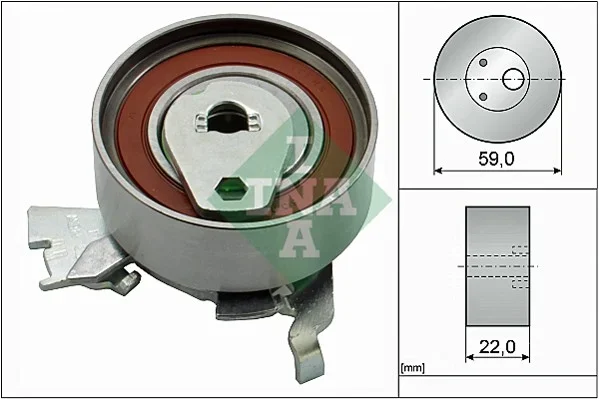 Napínací kladka, ozubený řemen Schaeffler INA 531027330