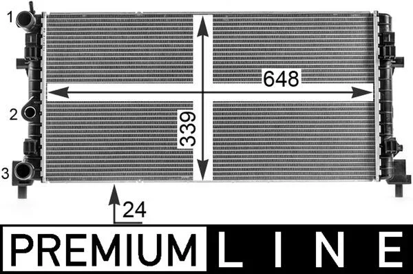 Chladič, chlazení motoru MAHLE CR2082000P – OE 6R0121253L Chladič, chlazení motoru MAHLE CR2082000P – OE 6R0121253L