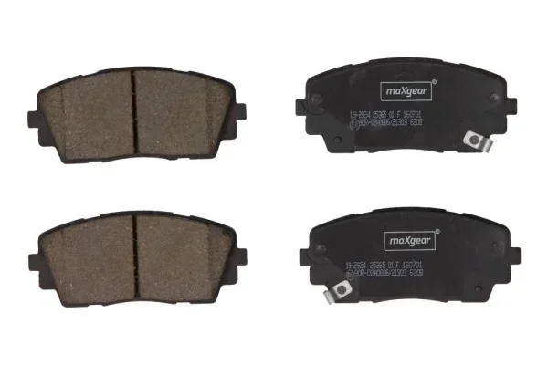 Sada brzdových destiček, kotoučová brzda MAXGEAR 19-2924