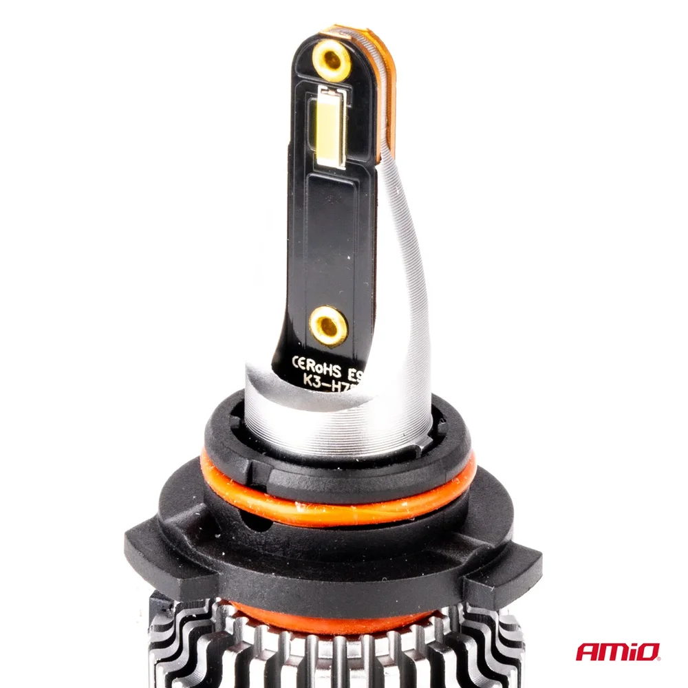 LED žárovky hlavního svícení K3 HB3/HIR1 9011/H10 12V 6000K canbus AMIO-03687 - Obrázek 3