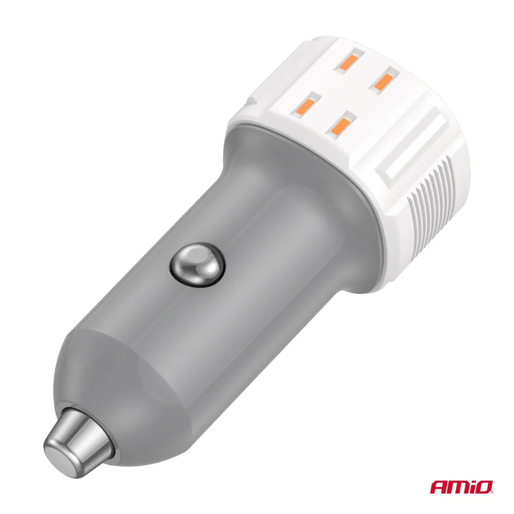 Nabíječka do auta USB-A + USB-C 20W 12/24V AMiO-03882 - Obrázek 4