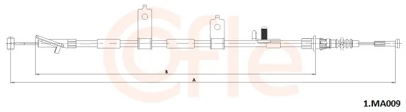 Tažné lanko, parkovací brzda COFLE 1.MA009 – OE B45A44420 Tažné lanko, parkovací brzda COFLE 1.MA009 – OE B45A44420